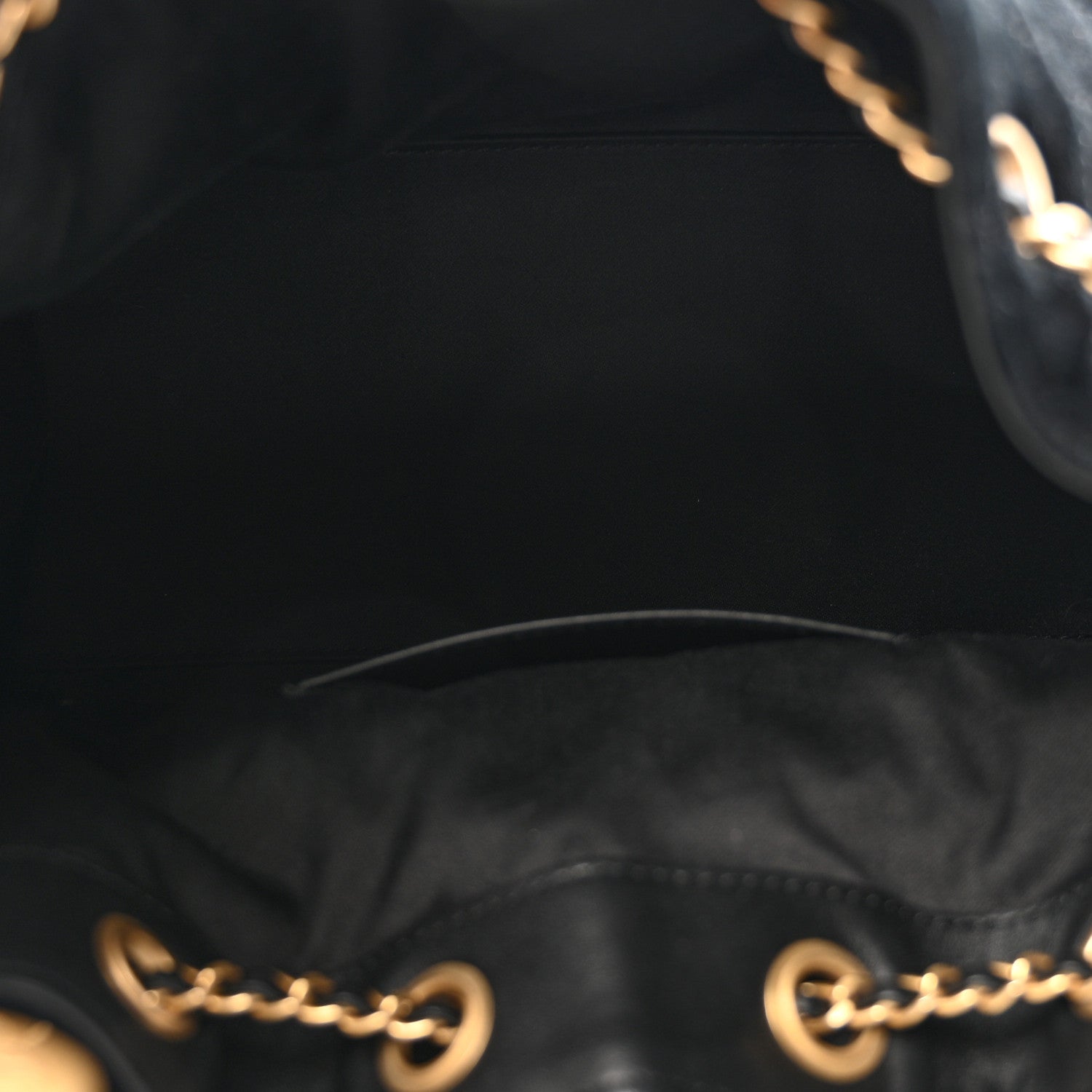Suede Quilted Small CHNL 25 Handbag Black