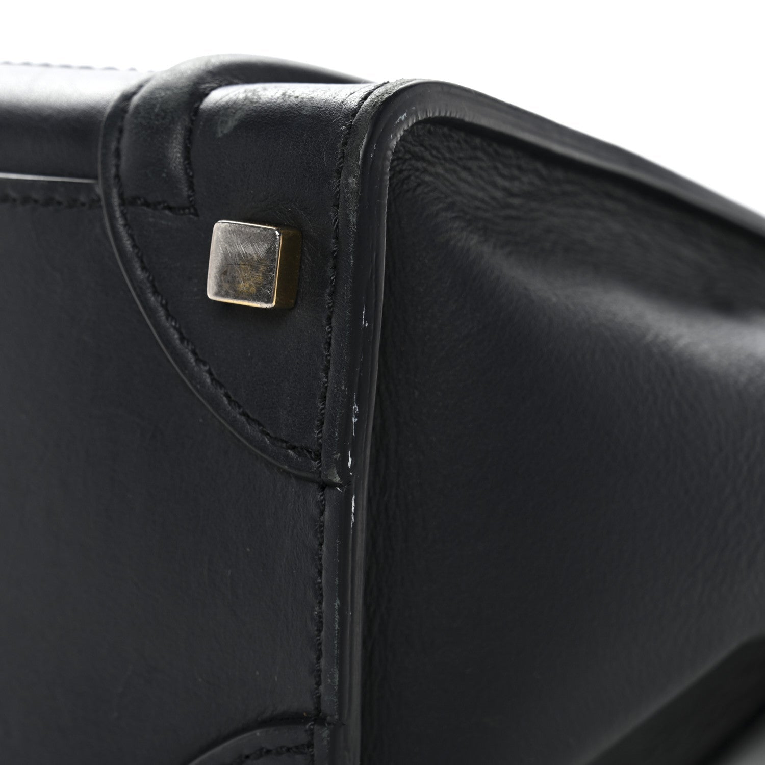 Smooth Calfskin Micro Luggage Navy Blue