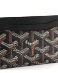 Goyardine Saint Sulpice Card Holder Black