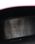 Strass Suede Hourglass Top Handle Bag XS Pink