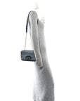 Denim Cannage Small Caro Bag Blue