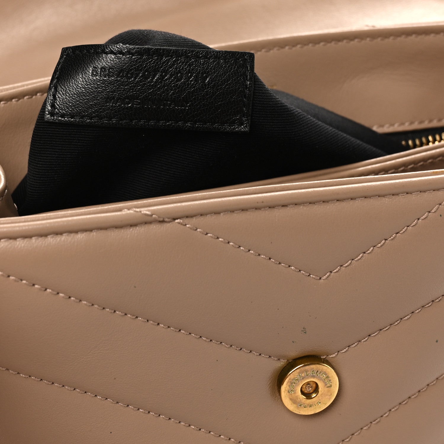Calfskin Y Quilted Monogram Toy Loulou Crossbody Bag Dusty Grey