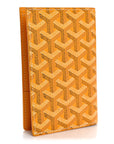 Goyardine Grenelle Passport Wallet Yellow