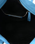 Agneau Classic Silver Hardware City Bleu Azur Clair