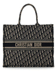 Oblique Large Book Tote Blue Multicolor