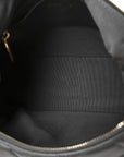 Shiny Lambskin Quilted Large Trendy Pockets Hobo Grey