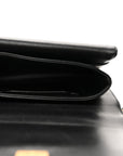 Caviar Quilted Mini Top Handle Flap Black