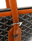 Goyardine Stripe Sac Marie Galante GM Black Gold