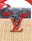 LV X TM Rattan Denim Calfskin Cerises Capucines Mini