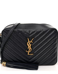 Calfskin Matelasse Monogram Lou Camera Bag Deep Marine