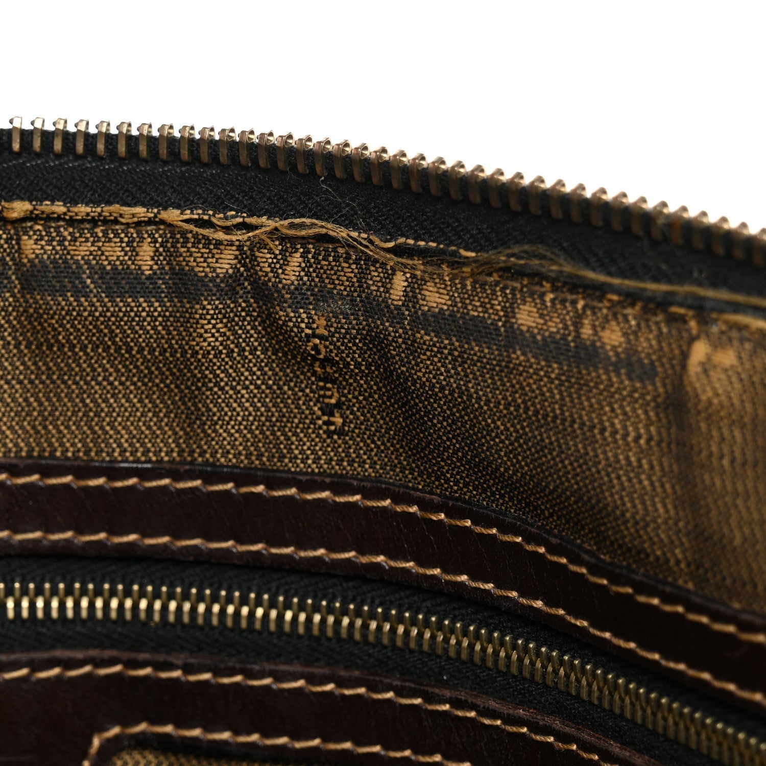 Zucca Zipped Baguette Tobacco