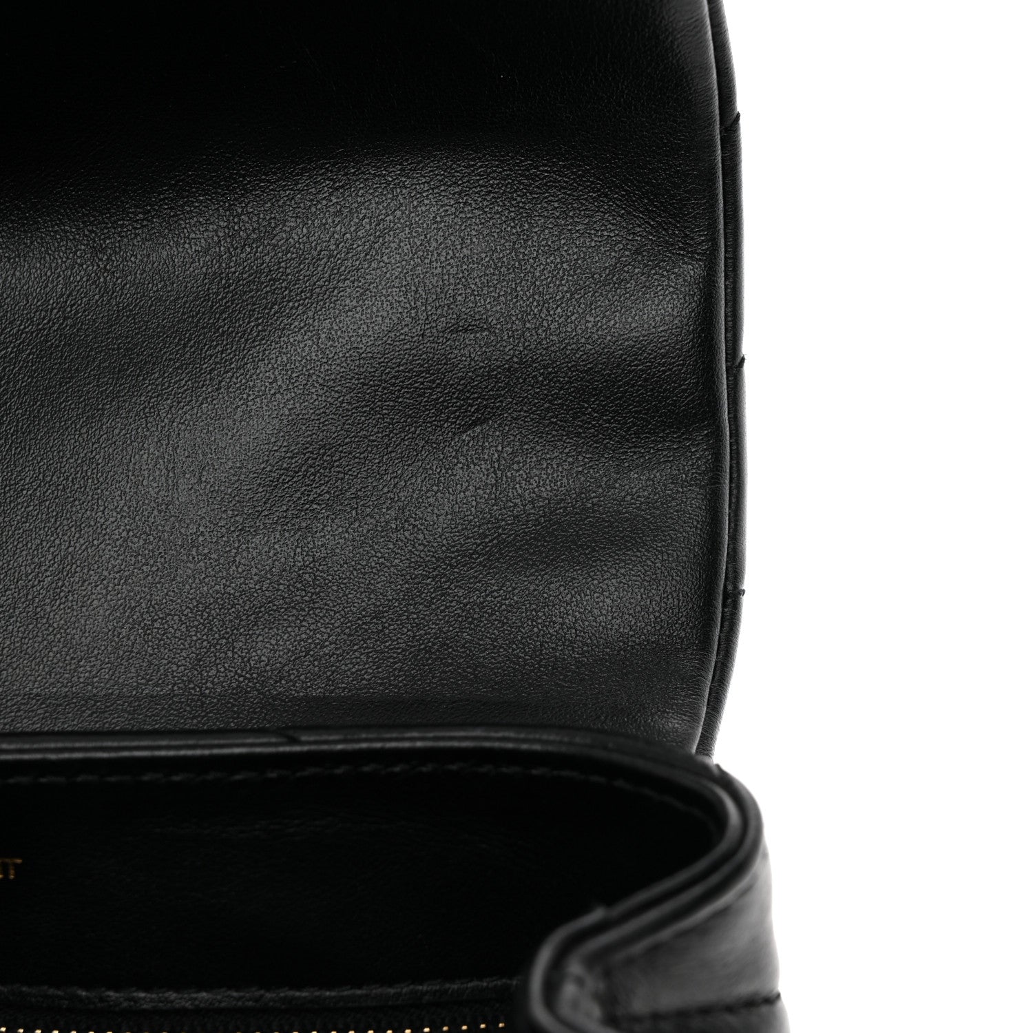 Calfskin Y Quilted Monogram Toy Loulou Crossbody Bag Black