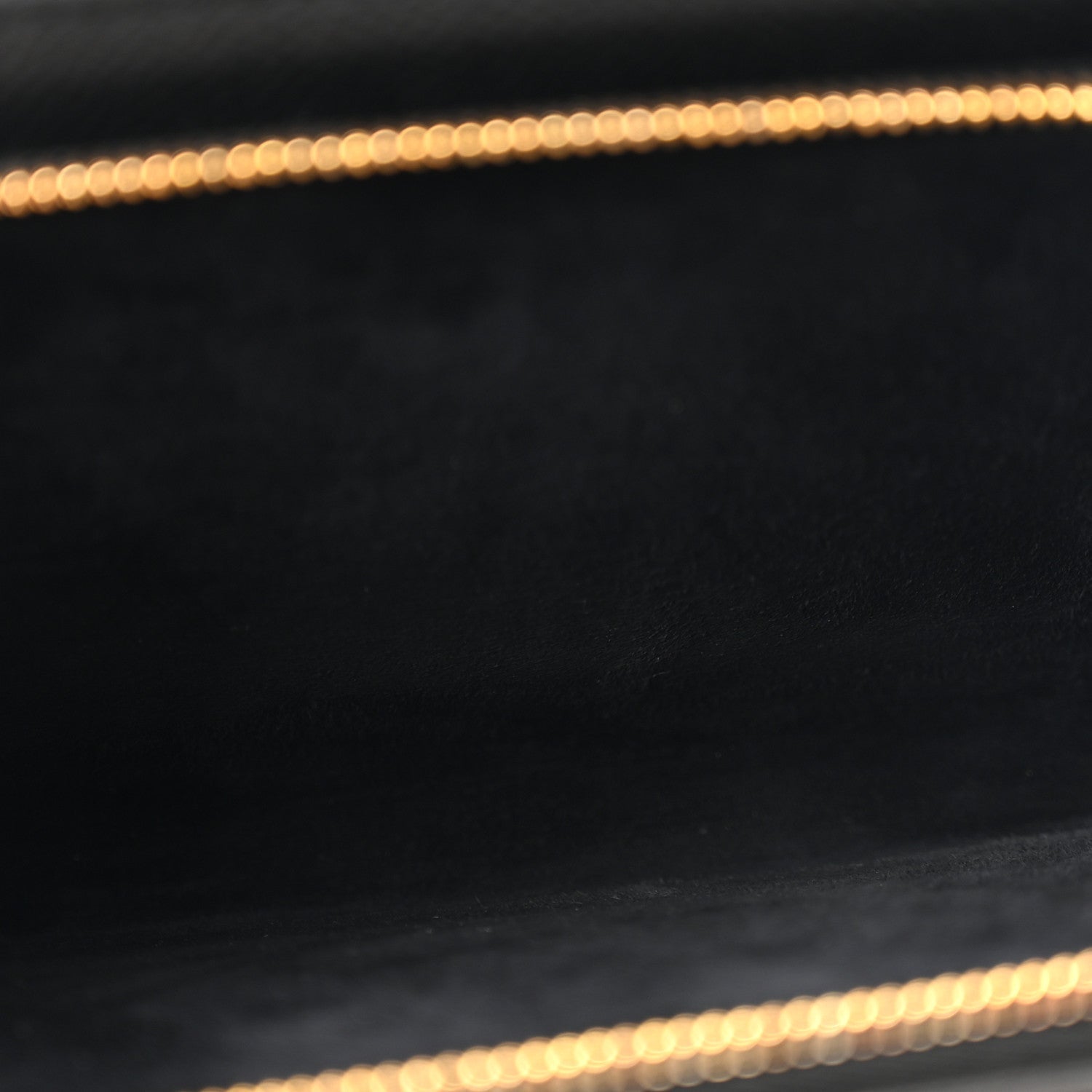 Grained Calfskin Caro Double Pouch Black