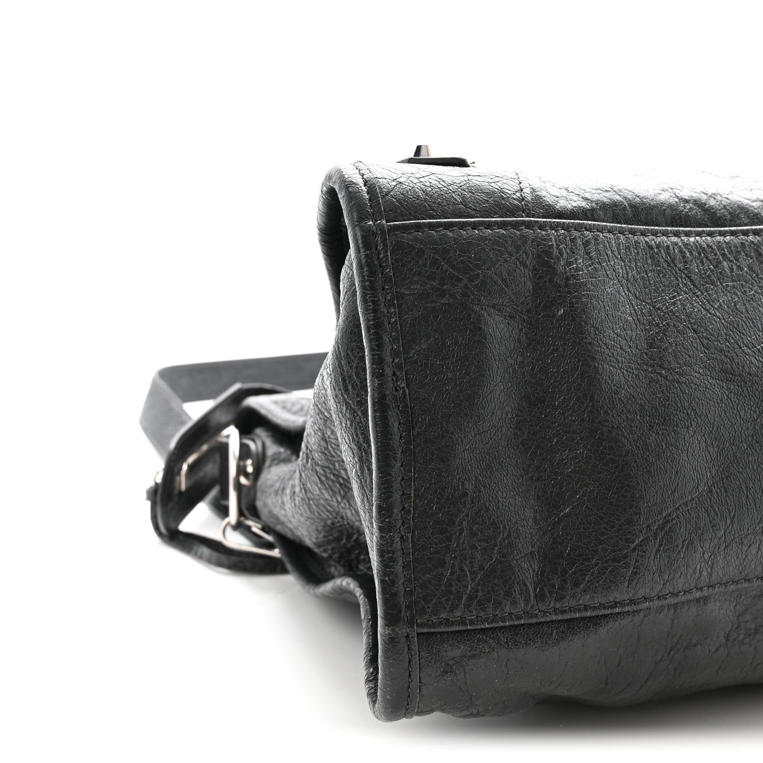 Agneau Classic Silver Hardware City Gris Fossile