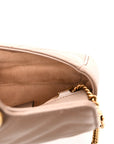 Calfskin Matelasse Super Mini GG Marmont Shoulder Bag Porcelain Rose