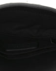 Calfskin Quilted CC Uniform Flap Belt Bag Black