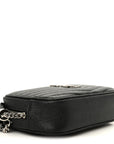 Grain De Poudre Matelasse Monogram Mini Lou Camera Bag Black