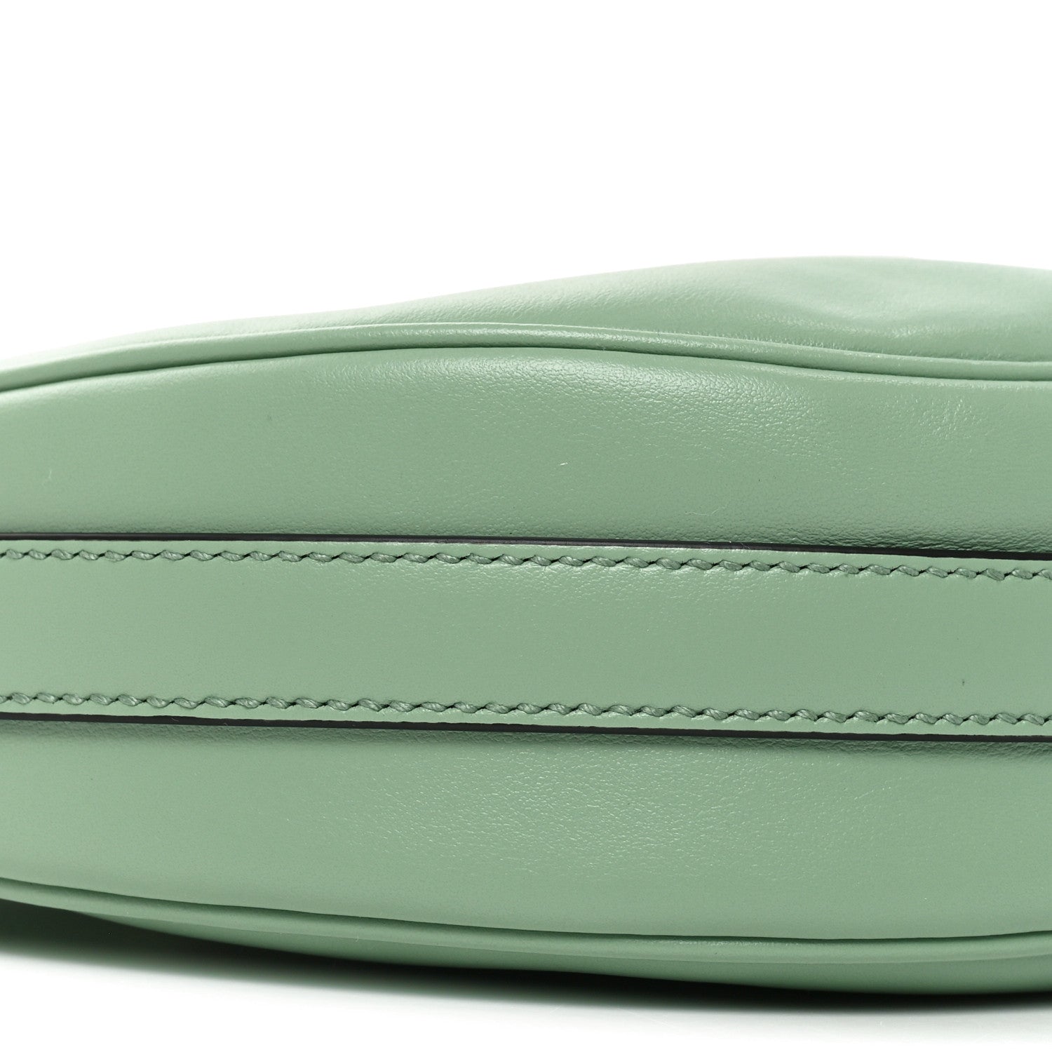 Soft Calfskin Arque Shoulder Bag Acquamarina