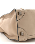 Drummed Calfskin Micro Luggage Dune