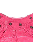 Agneau Arena Le Cagole Shoulder Bag XS Hot Pink