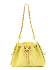 Caviar Quilted Mini CHNL 25 Handbag Light Yellow