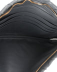 Nappa Intrecciato Small Zip Pouch Thunder