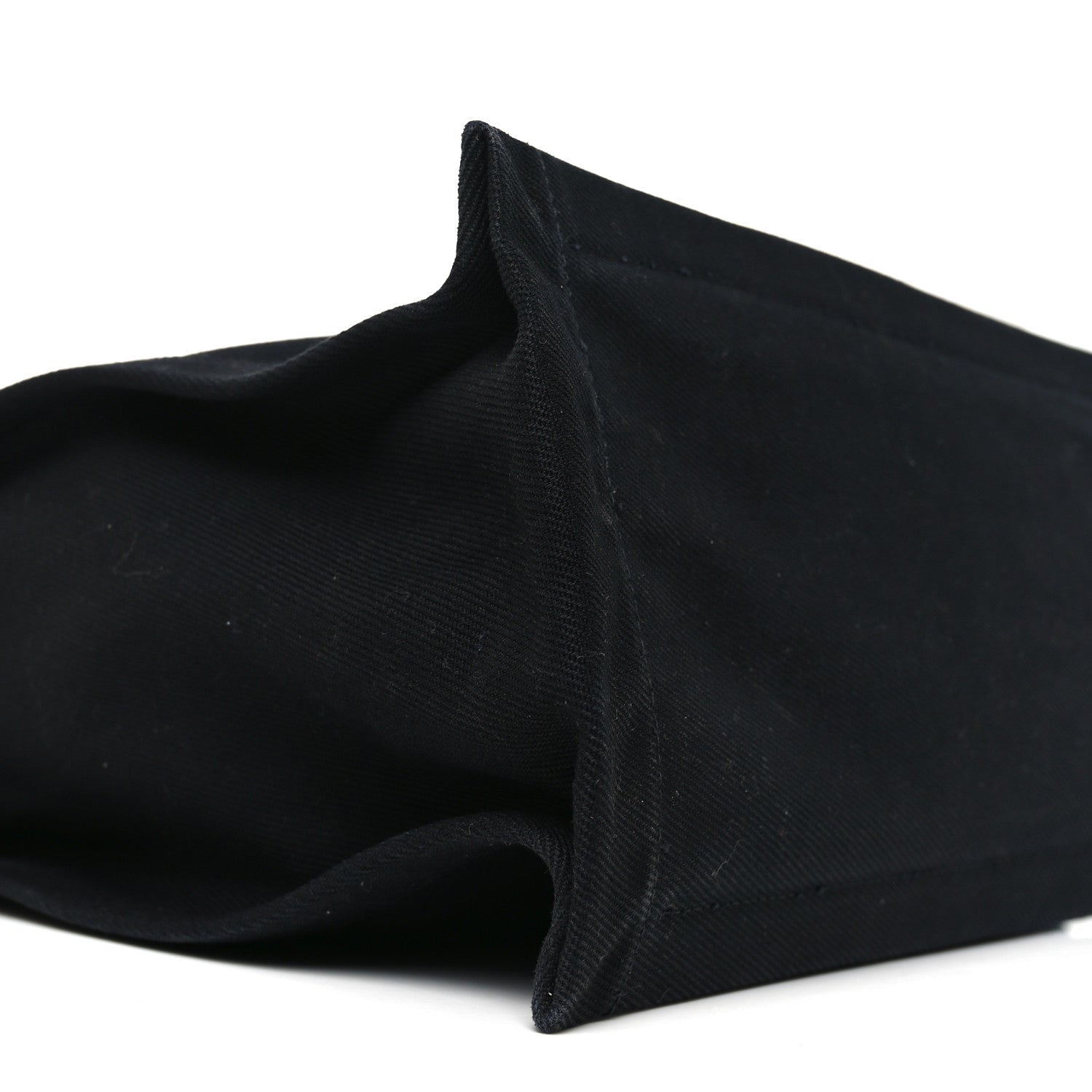 Linen Calfskin Rive Gauche North South Tote Black