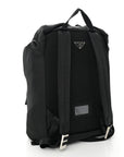 Tessuto Nylon Montagna Double Buckle Backpack Black