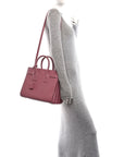 Calfskin Small Sac De Jour Dark Rose