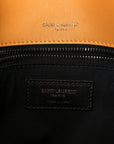 Suede Monogram Medium Niki Chain Satchel Cheddar