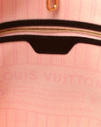 Damier Ebene Neo Neverfull MM Rose Ballerine