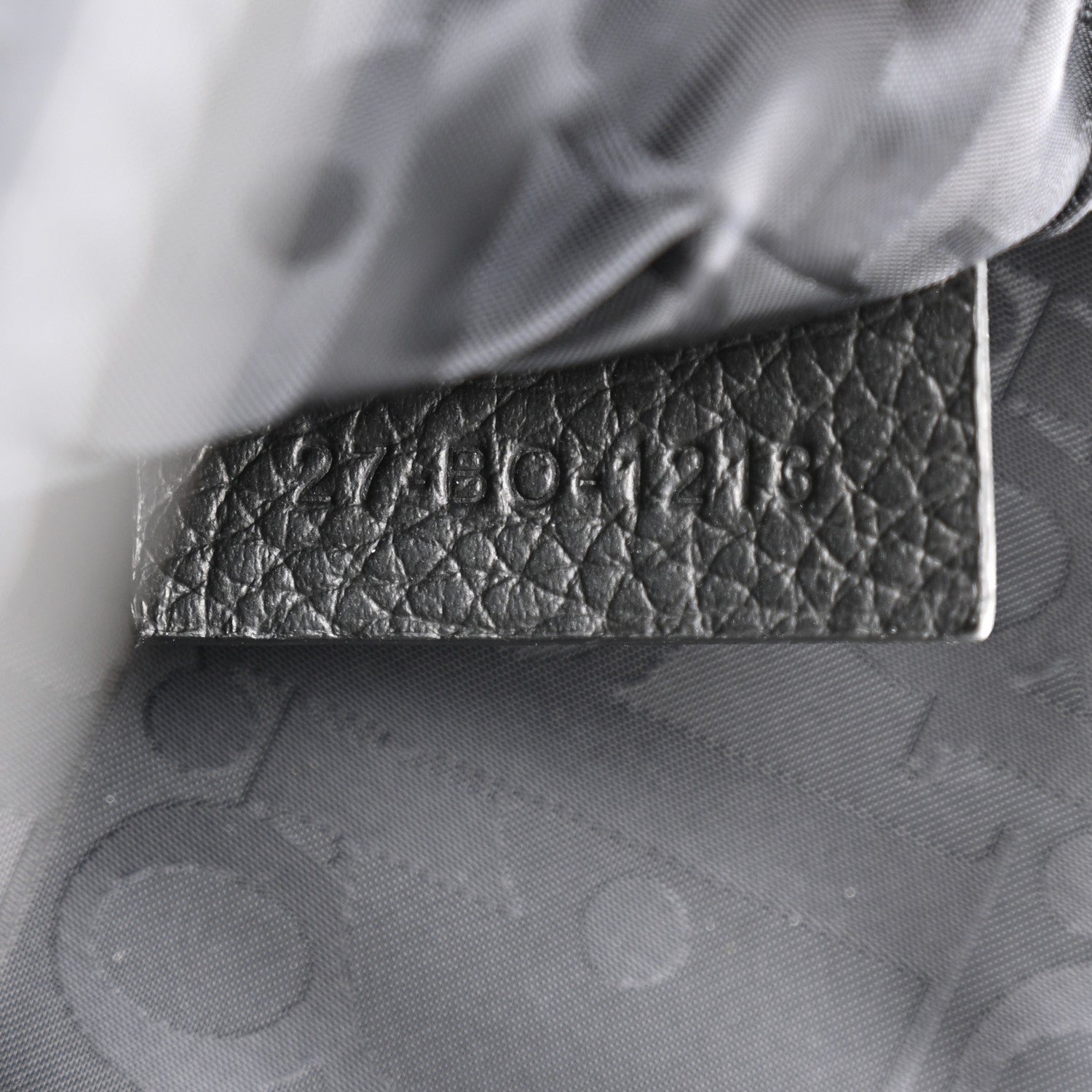 Grained Calfskin Saddle Drawstring Backpack Black