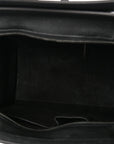 Drummed Calfskin Mini Luggage Black
