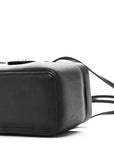 Shiny Caviar Preppy Coco Long Vanity With Strap Black