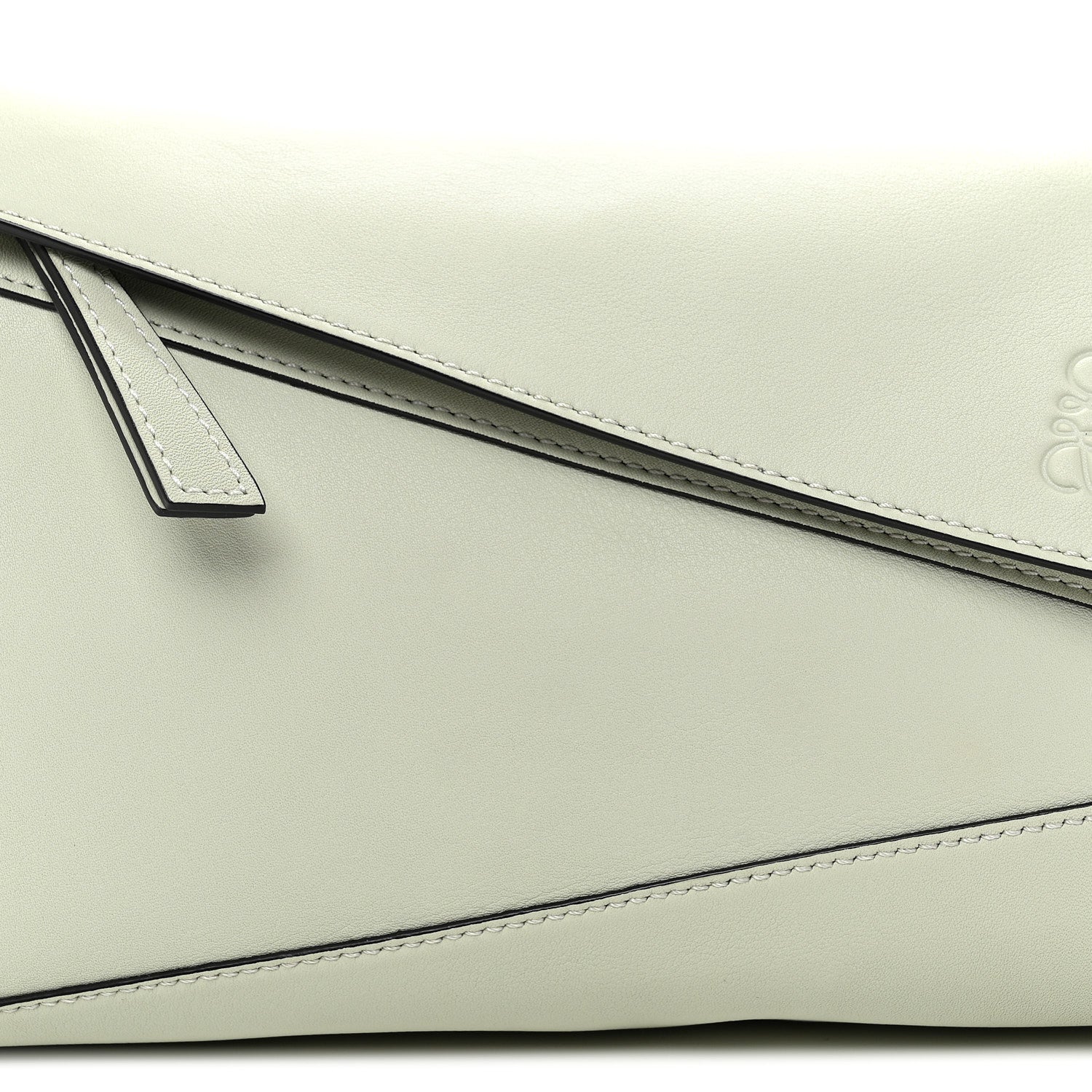 Calfskin Puzzle Hobo Light Celadon