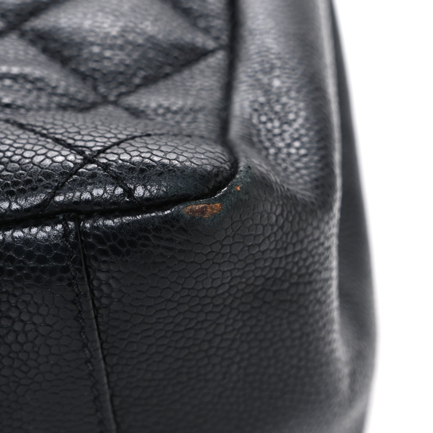 Caviar Quilted Grand Shopping Tote GST Black