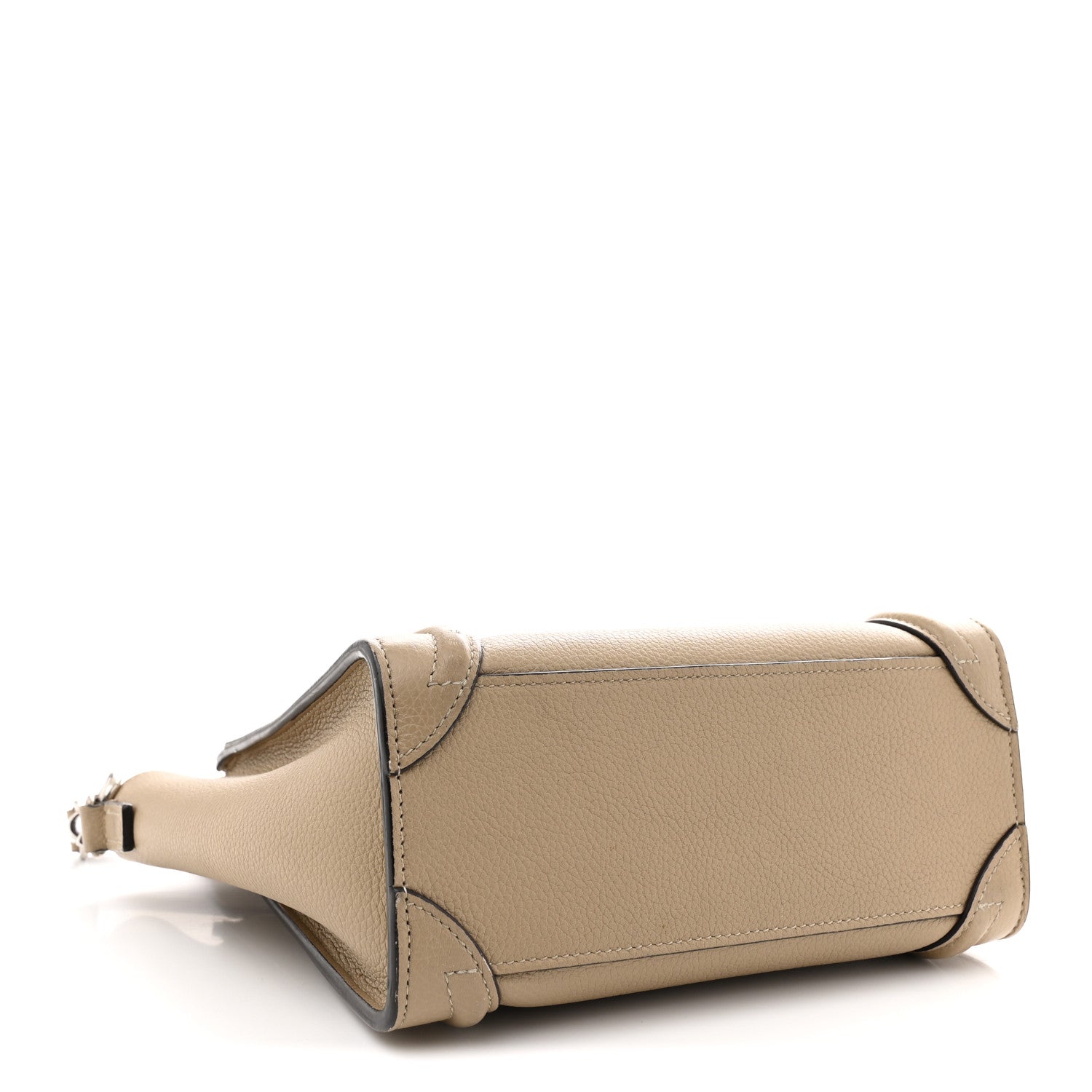 Drummed Calfskin Nano Luggage Dune