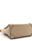 Drummed Calfskin Nano Luggage Dune