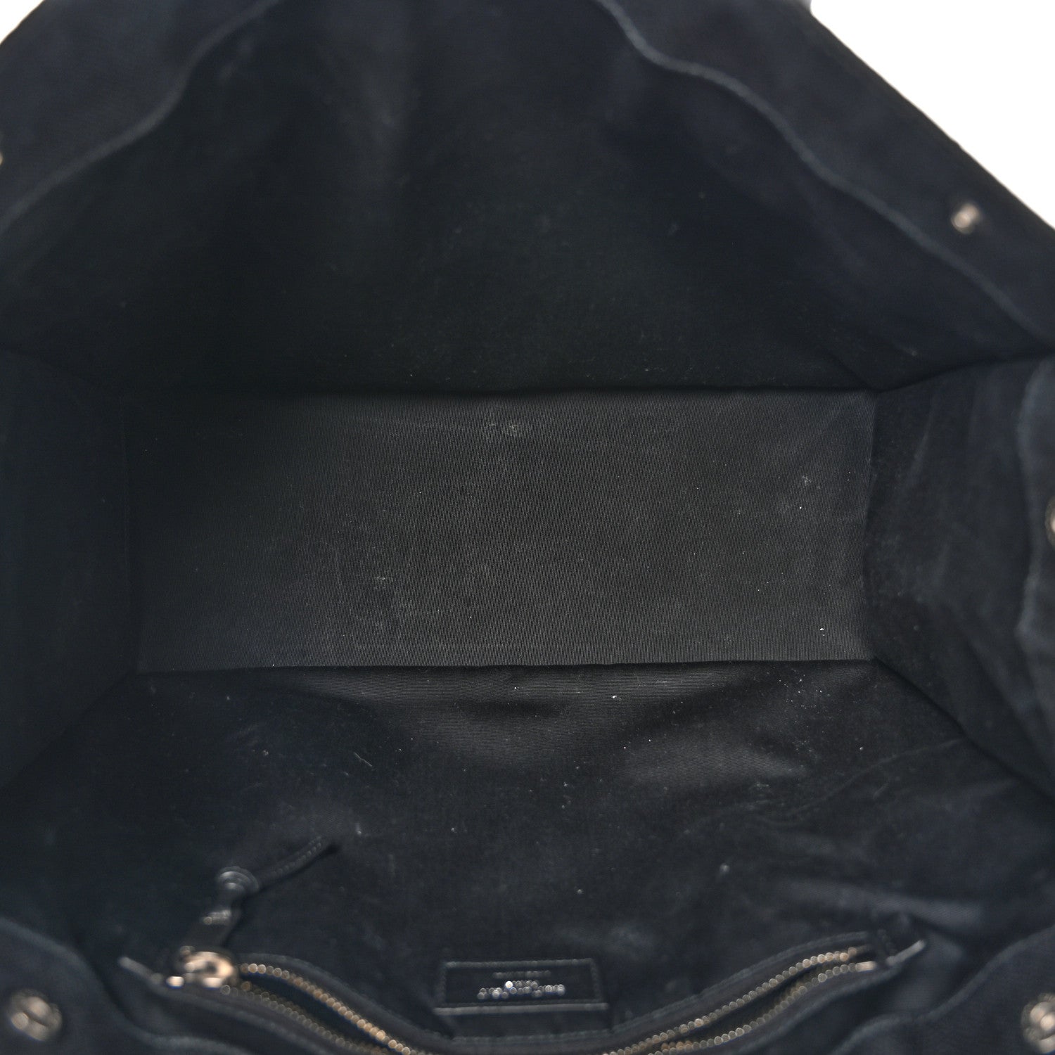 Raffia Linen Calfskin Small Rive Gauche Tote Black