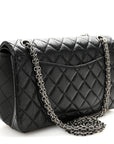 Aged Calfskin Quilted 2.55 Reissue 225 Flap Black