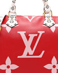 Monogram Giant Speedy Bandouliere 30 Rouge