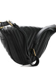 Calfskin Quilted New Wave Bumbag Black