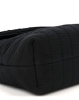 Fabric Y Quilted Monogram Small Loulou Chain Satchel Black