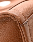 Grained Calfskin Medium The Tote Bag Argan Oil
