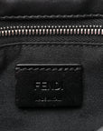 Recycled Nylon Vitello Grace Light Pequin Baguette Belt Pouch Black
