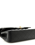Caviar Quilted Small Double Flap Black