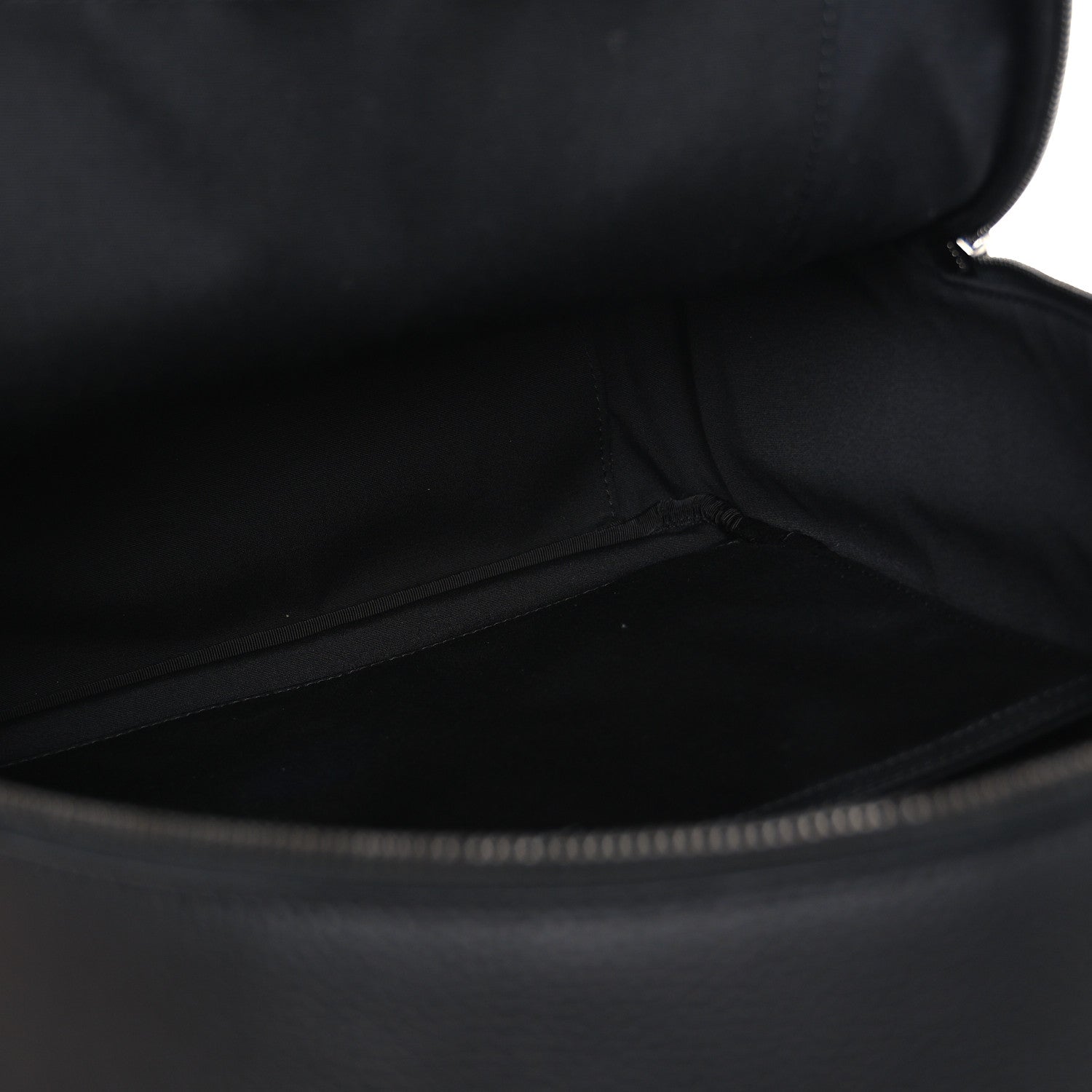 Oblique Jacquard Saddle Zip Backpack Black