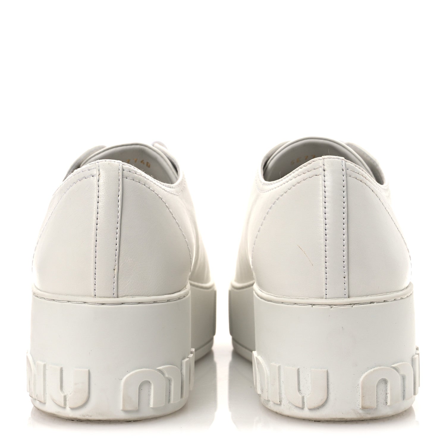 Naplak Crystal Low Top Platform Sneakers 40 White