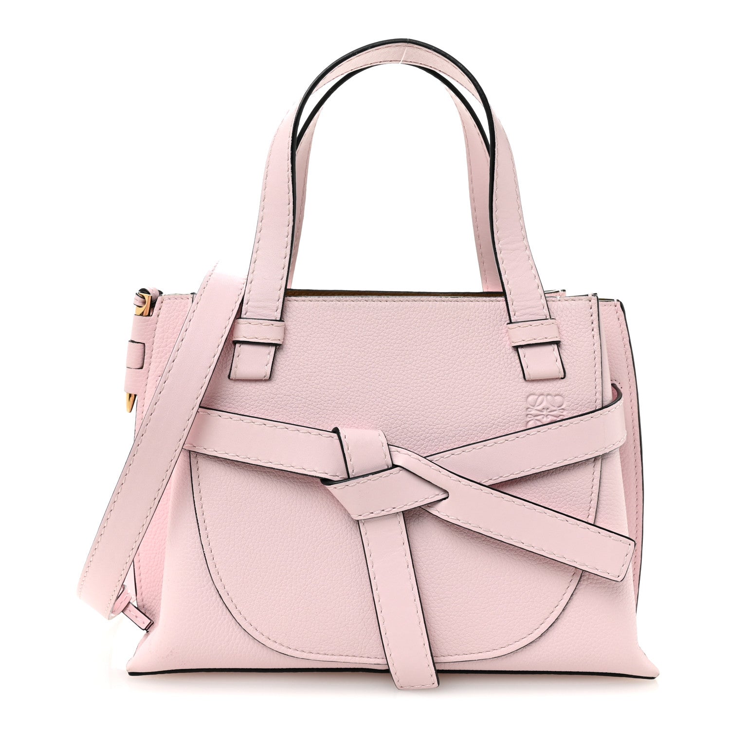 Calfskin Mini Gate Tote Icy Pink
