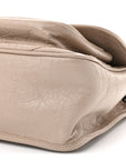 Crinkled Calfskin Matelasse Monogram Medium Niki Chain Satchel Light Natural